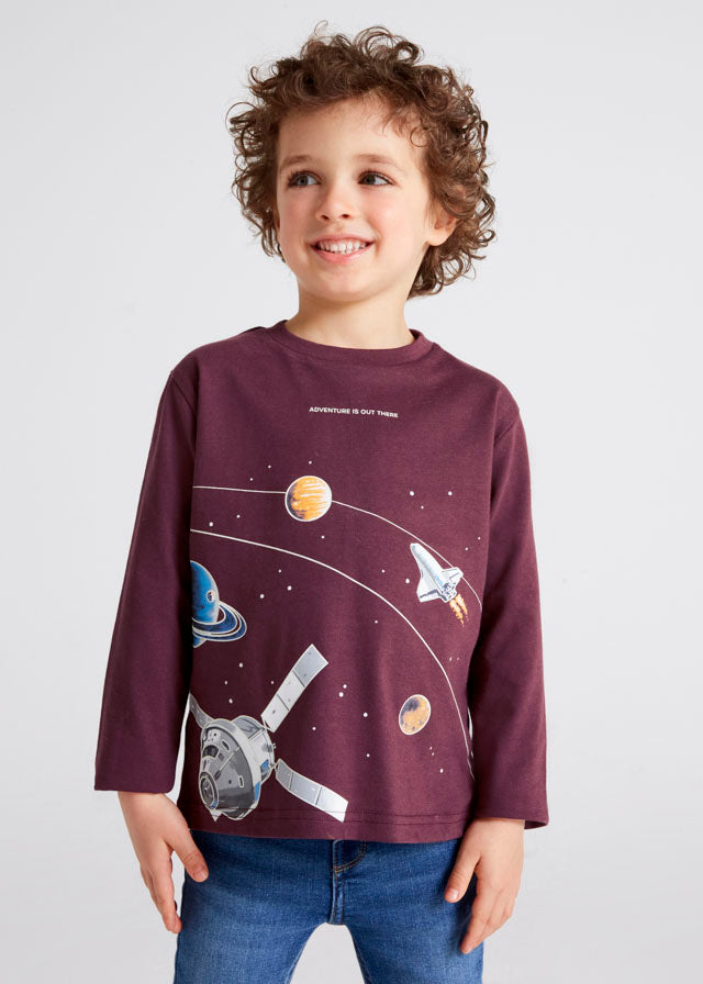 Camiseta manga larga con motivo interactivo para niño ECOFRIENDS