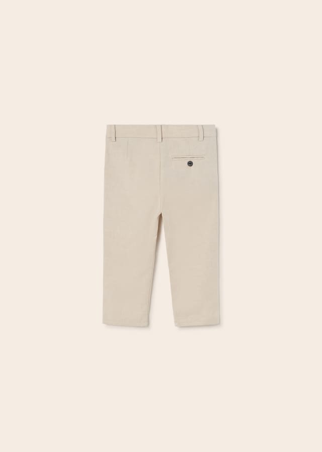 Pantalón chino con lino para bebé