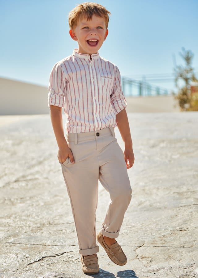 Pantalón largo chino tailoring con algodón para niño